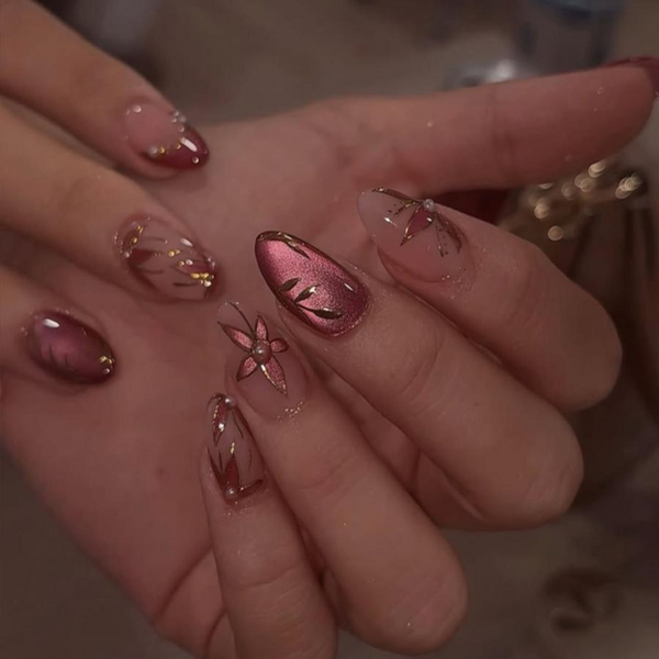 Burgundy Florals